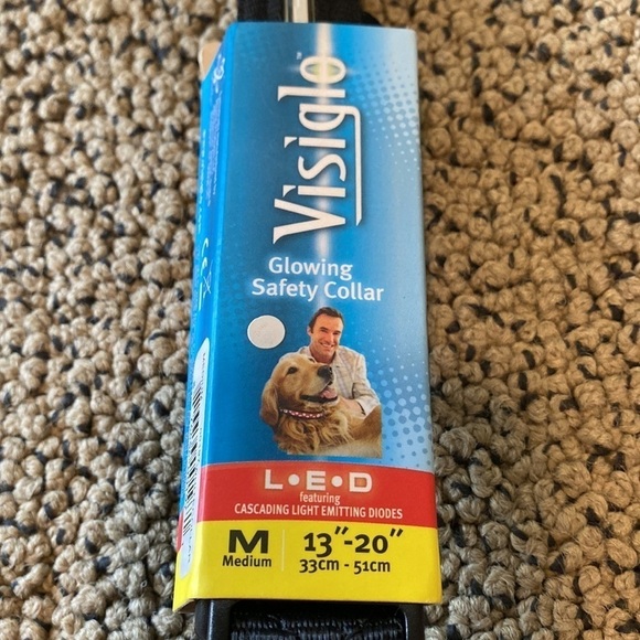 NWT Visiglo Dog Safety Collar Black Size Medium - Picture 2 of 5